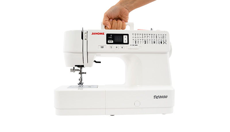 Janome DC2030 Lightweight, portable design with integraded handle